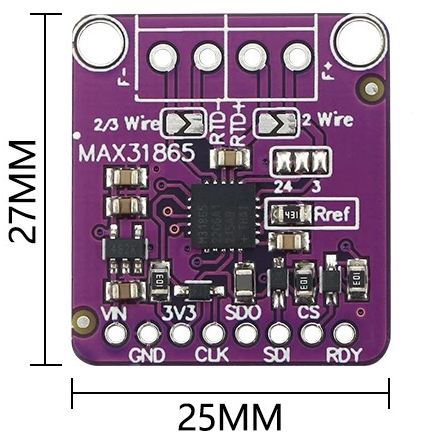 MAX31865 Sensor Module Size